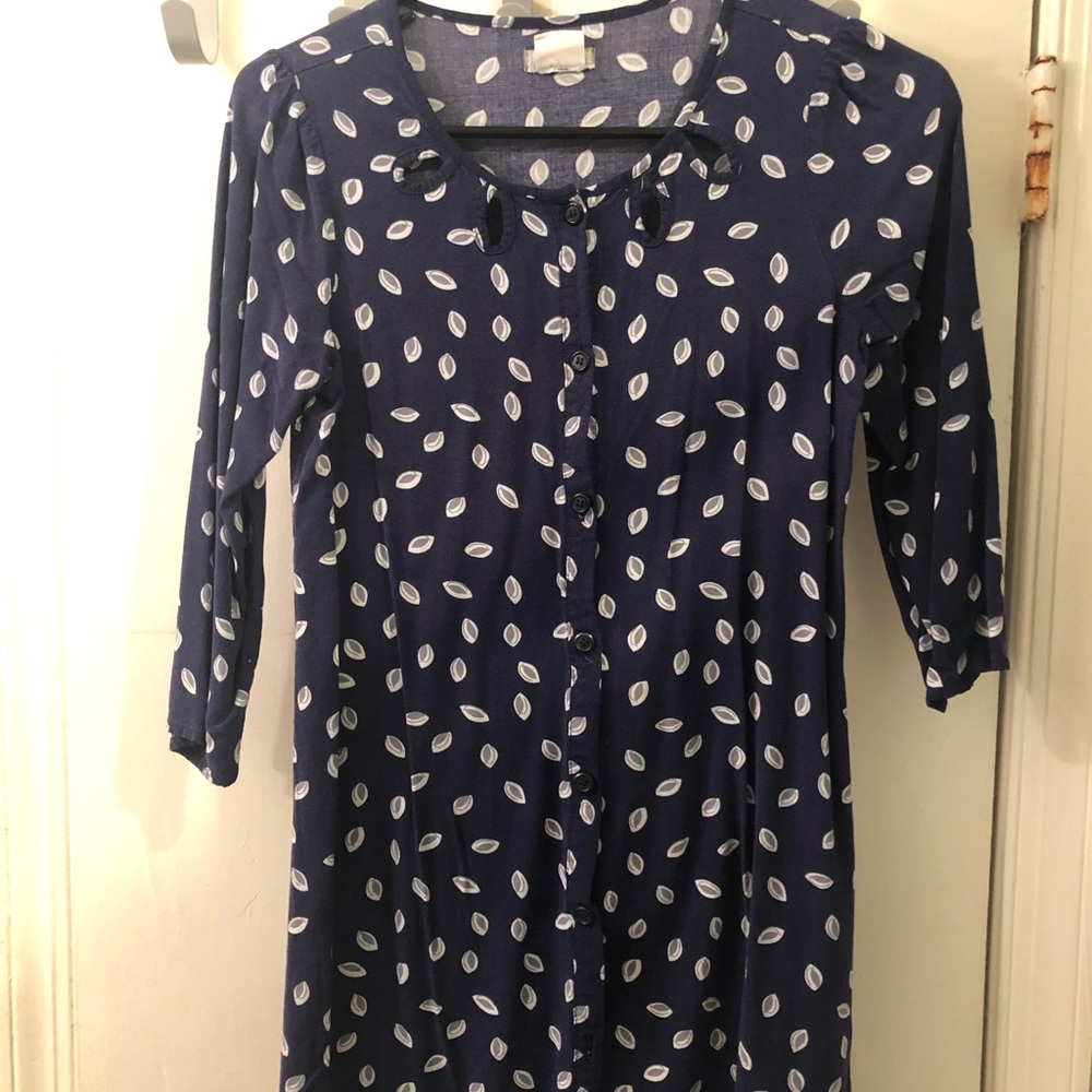 Urban Outfitters Navy Button-Down Tunic